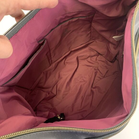 Travelon Crossbody Purse Double Gusset Pockets Zip With Flap Snap Wallet Gray - Picture 8 of 15